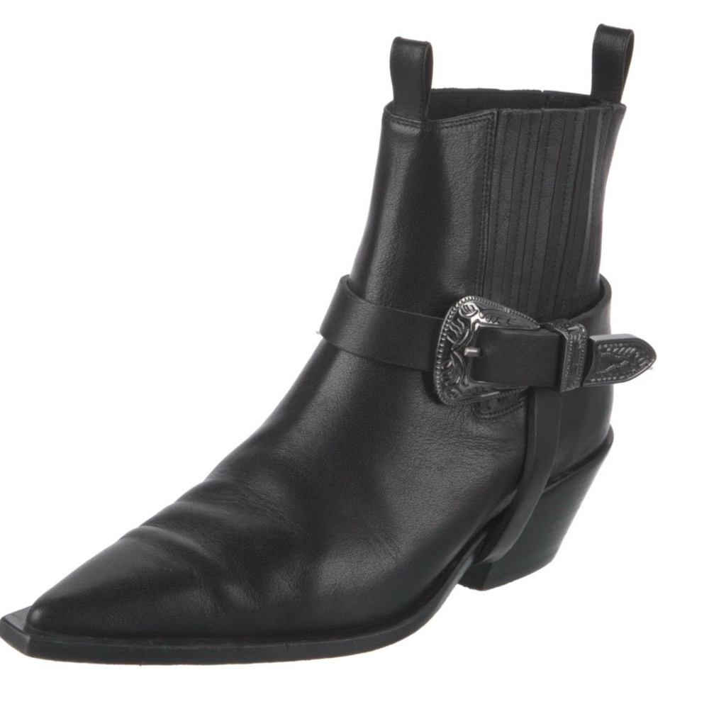 Anine Bing Leather Chelsea Belt Boots